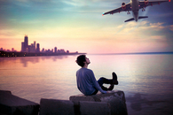 Plane takeoff