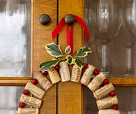 DIY Christmas Cork Wreath