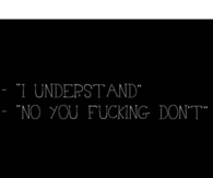 I Understand