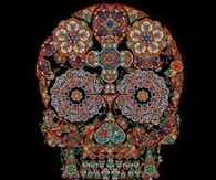 Vintage Floral Skull