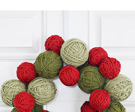 Yarn wreath