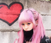 Pink kawaii hair