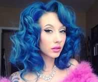 Gorgeous blue hair