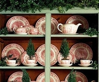 Christmasy transferware
