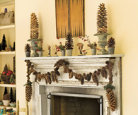 Woodsy fireplace