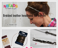 Braided Leather Headband for Women