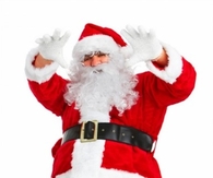Happy Christmas Santa With Gifts