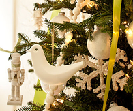 Spray painted ornaments