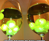 Frozen Grapes In Wine
