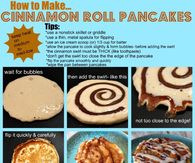 DIY Cinnamon Roll Pancakes