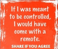 If I was meant to be controlled
