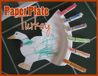Paper plate turkey