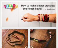 How to Make Leather Bracelets - Embroider Leather