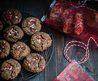 Peppermint hot chocolate cookies