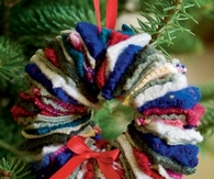 A felted wreath