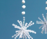 Sparkling ice crystals