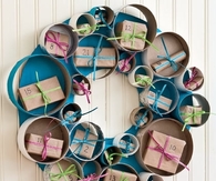 Tubular advent wreath