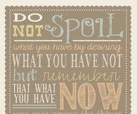 Remember what you have now