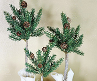 Pine tree topiary