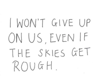 I Wont Give Up