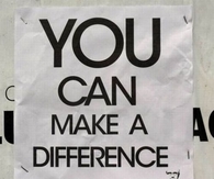 You can make a difference