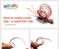 How to Make A Hair Clip - A Snail Hair Clip