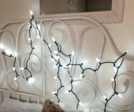 Christmas headboard lights