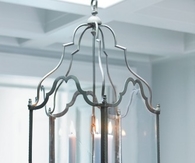 Leaf embellished chandelier