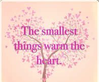 The smallest things warm the heart