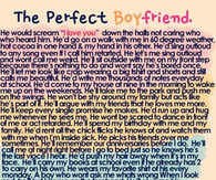 The perfect boyfriend