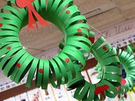 Construction paper wreath