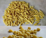 Christmas tree ornaments with pasta