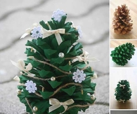 Pine cone christmas ornament