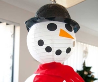 Snowman out of paper