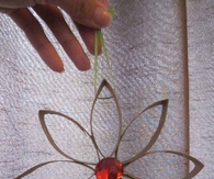 Ornament craft with toilet paper rolls