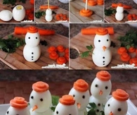 Egg snowman