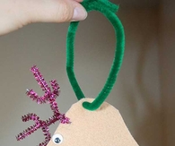 Handprint reindeer ornament