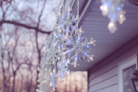 Dangling snowflakes