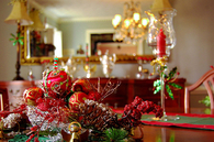 Ornaments and pinecones