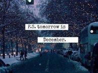Tomorrow is december