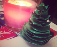 Origami christmas tree