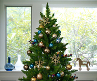Sophisticated christmas mini tree