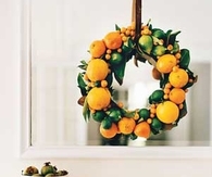 Lemon orange wreath