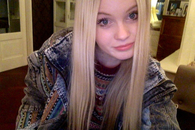Long blonde hair