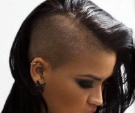 Half shaven hair do