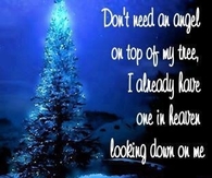I don't need an angel on my tree