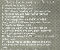 Things Ive learned from Pinterest
