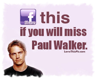 Missing Paul Walker