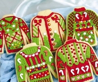 Ugly sweater cookies