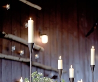 Winter wedding decor